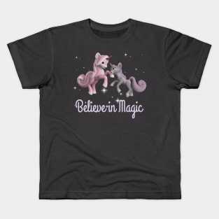 Mama and baby Unicorn Magic Kids T-Shirt